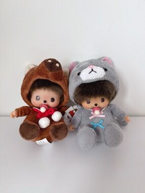 Sekiguchi monchhichi bebichhichi plush doll set